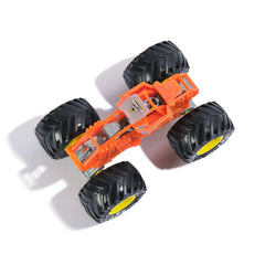 Detail of tires and undercarriage on Monster Jam 1:64 truck.