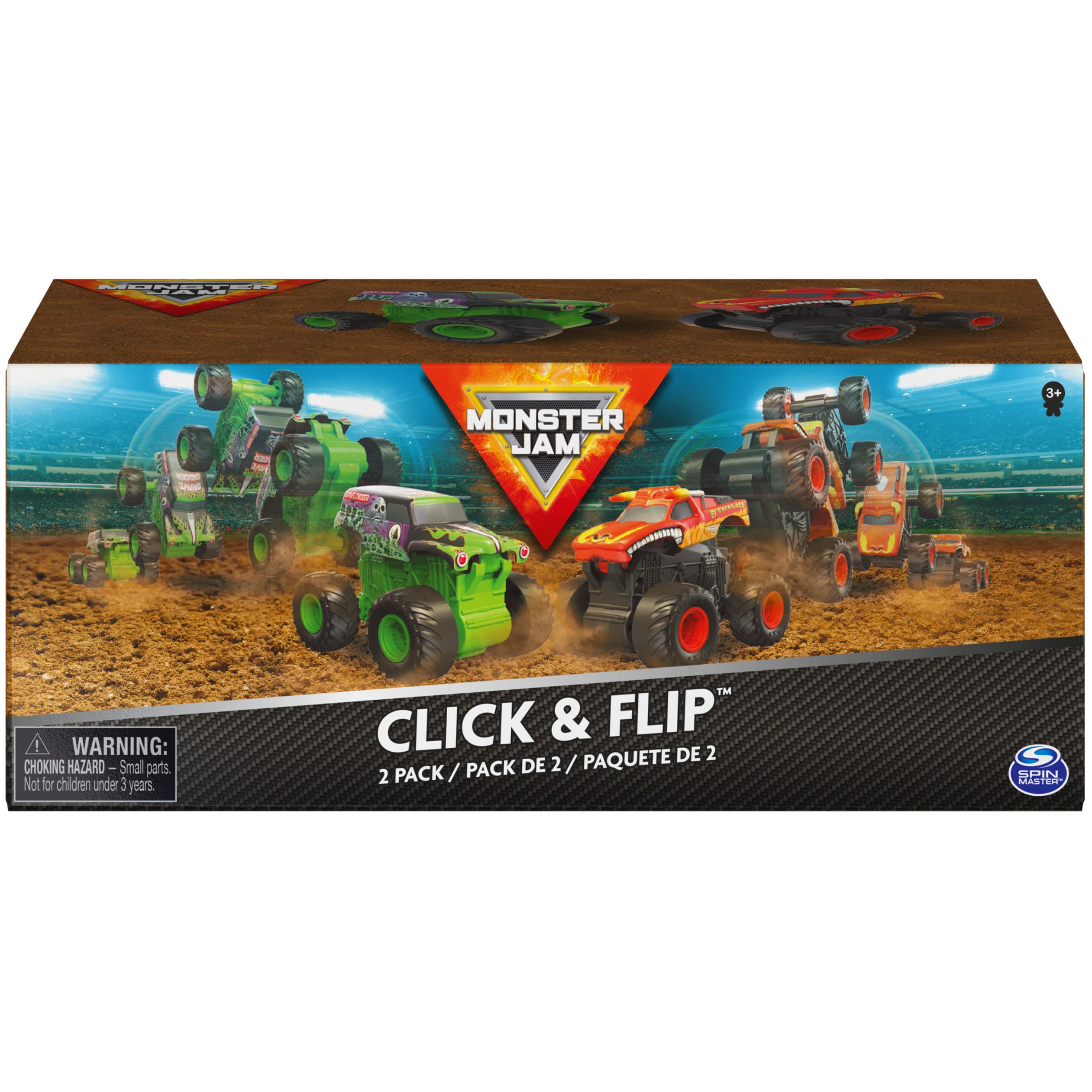 Monster Jam El Toro Loco Click and Flip truck ready for high energy action