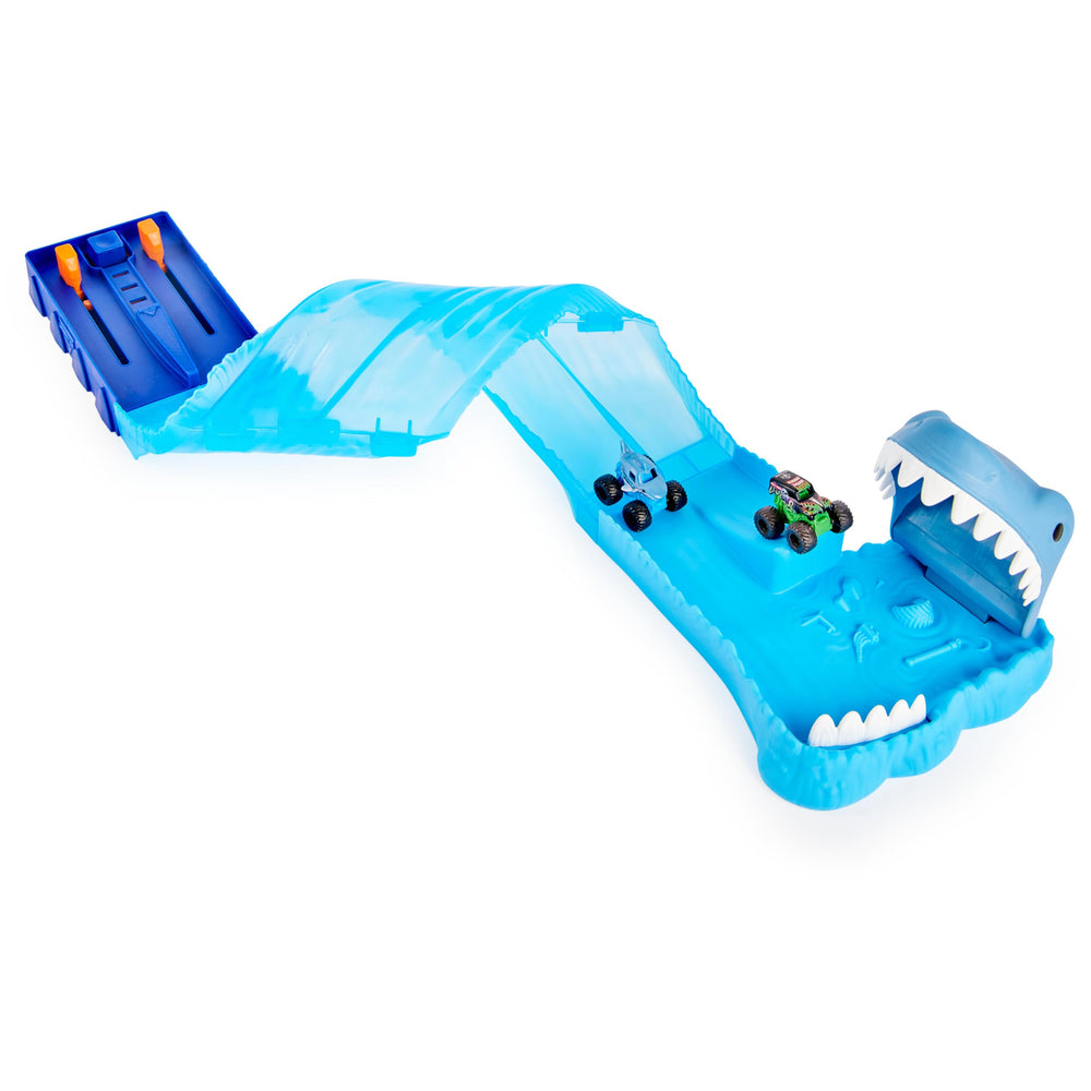 Monster Jam exclusive mini Megalodon truck for authentic on-track action