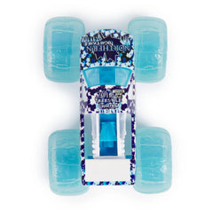 Monster Jam Fire and Ice pack close-up emphasizes collectible details for display and play.