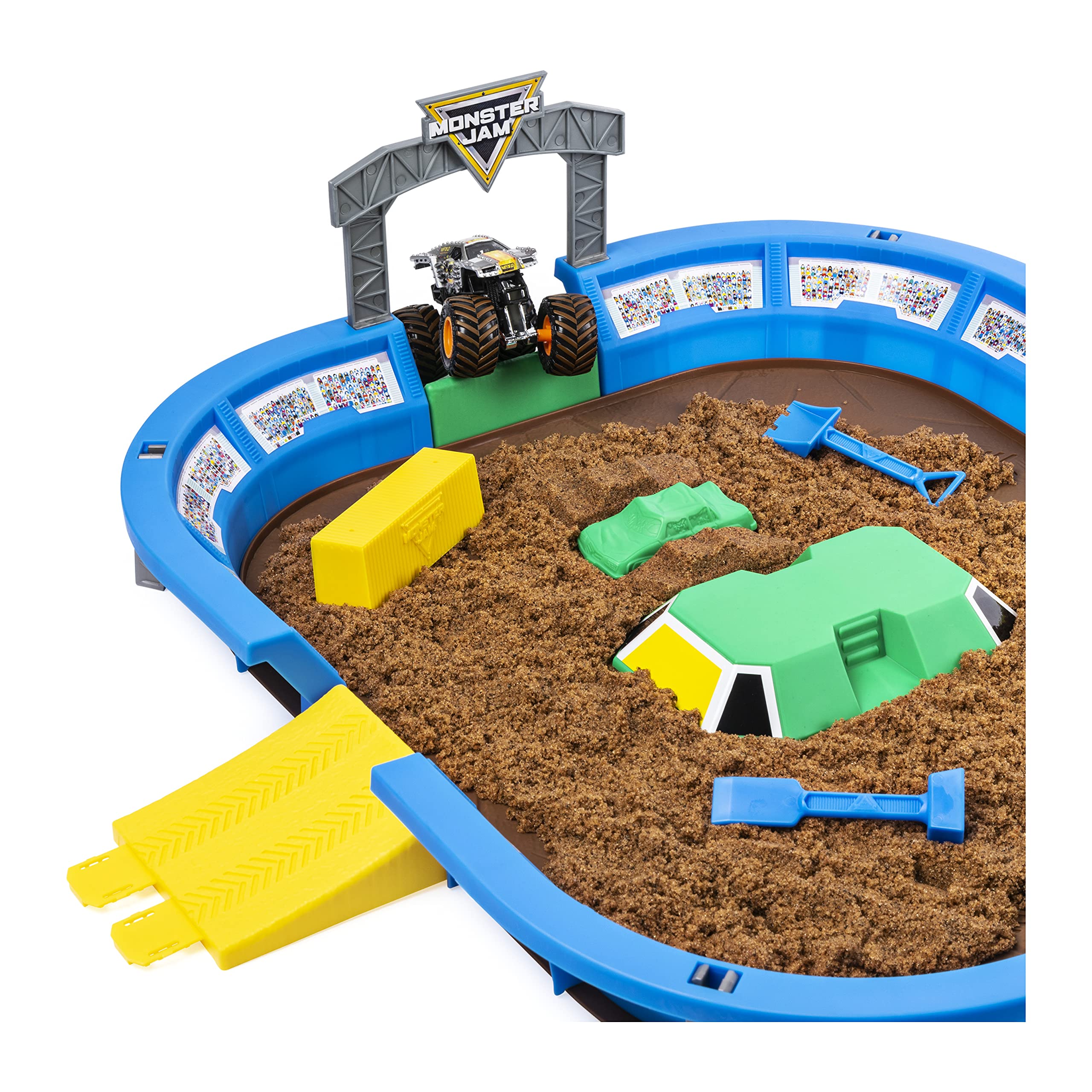 Four entry ramps set up for quick starts and dynamic jumps.