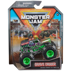 Monster Jam Grave Digger 1:64 die-cast truck with bold graphics for epic play