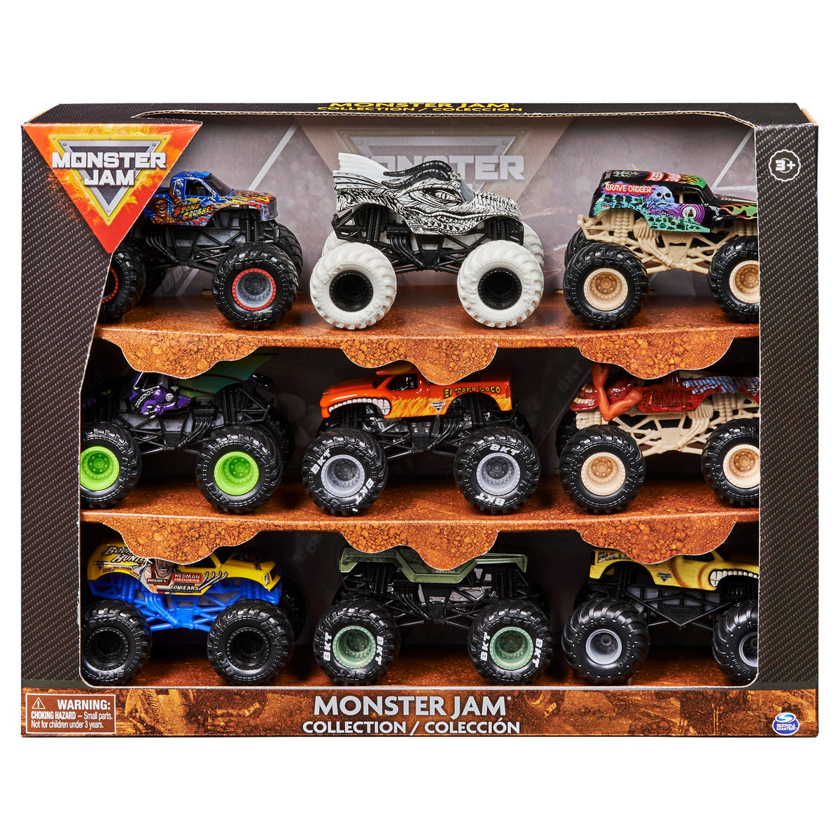 Monster Jam Grave Digger 1:64 truck with authentic details and working wheels for action play
