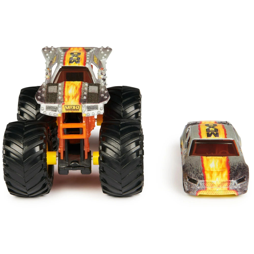 Monster Jam Grave Digger 1:64 truck with bold graphics for impact.
