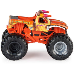 Monster Jam Grave Digger vs El Toro Loco 1:64 rear view emphasizing durable build
