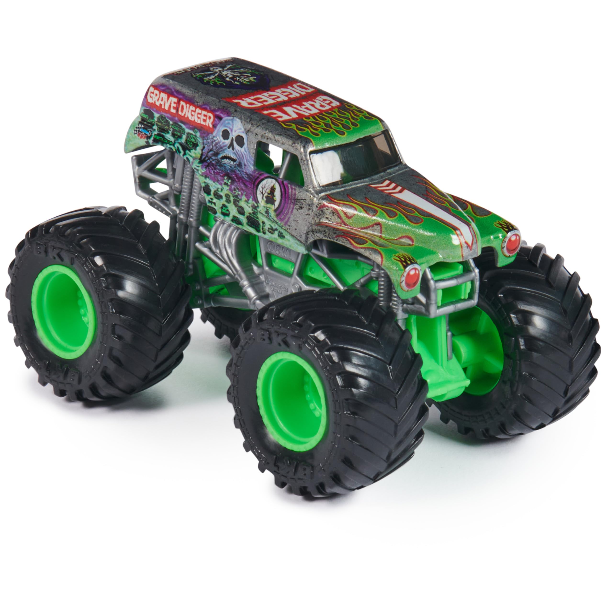 Grave Digger with official BKT tires for authentic detailing