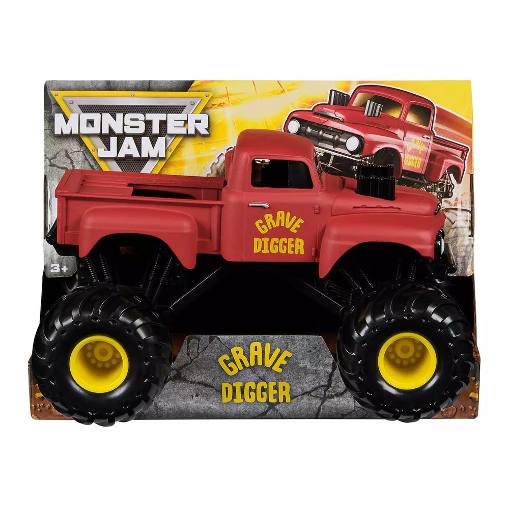 Monster Jam Grave Digger red vintage 1:24 die-cast truck for play and display