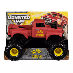 Monster Jam Grave Digger red vintage 1:24 die-cast truck for play and display
