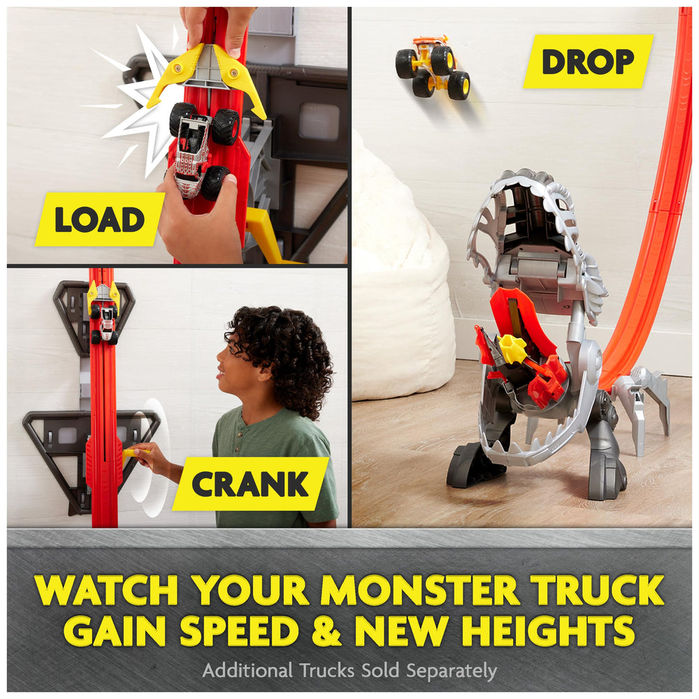 Launch ramp with crank mechanism for height and stunts