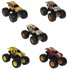 Monster Jam Max-D chrome rims highlight iconic vintage design.