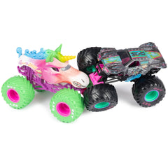 Monster Jam Max-D Neon front view with bold details