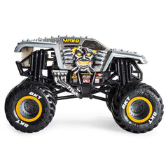 Monster Jam Max D close-up graphics showcase official branding for fans.