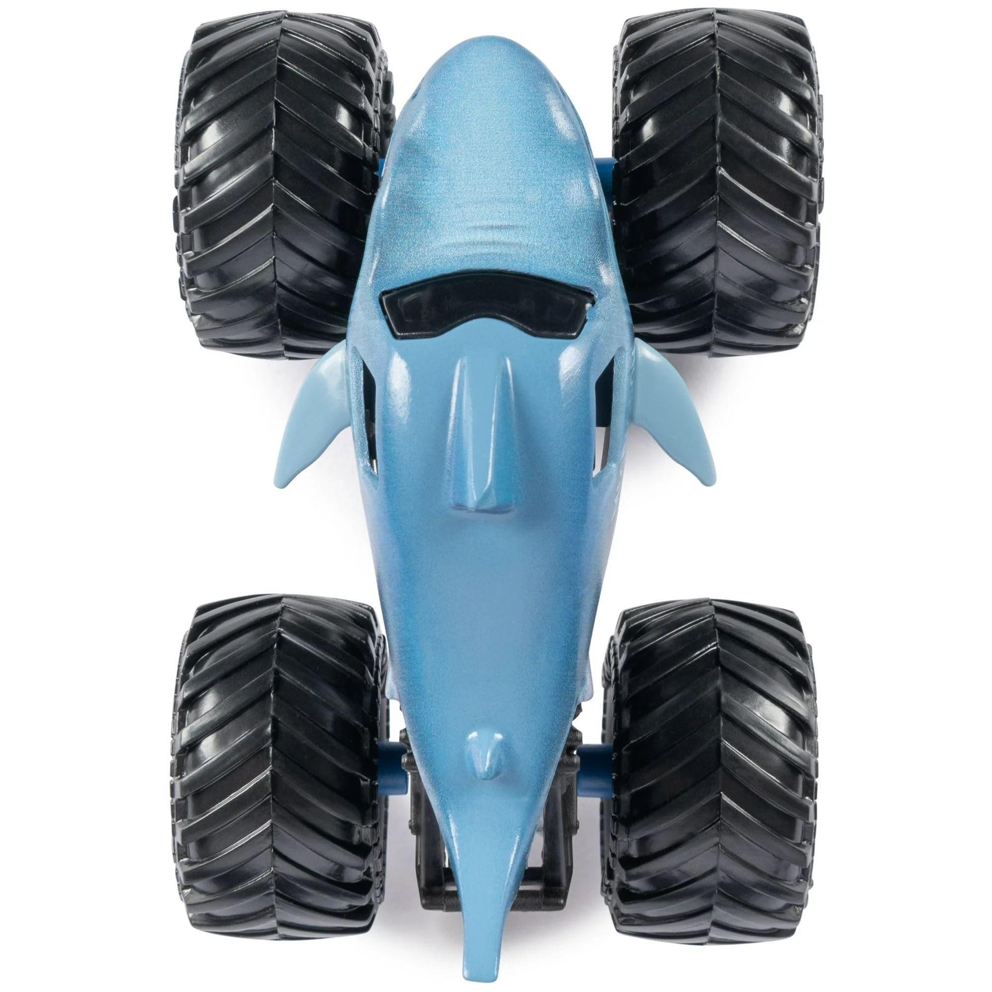 Monster Jam Megalodon 1:64 diecast truck packaging art and collector-ready box.