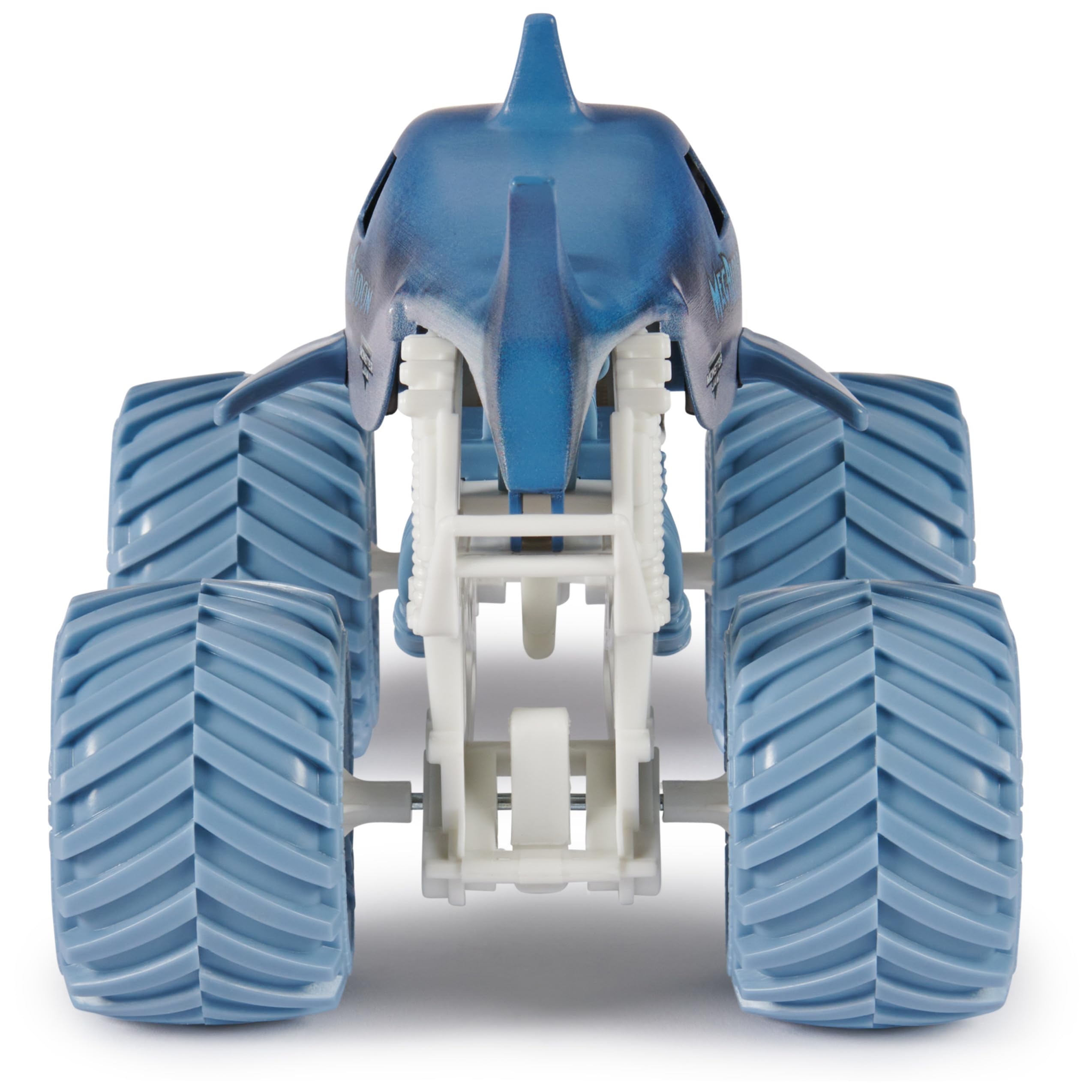 Monster Jam Megalodon collectible truck ready for display shelves and gift giving.