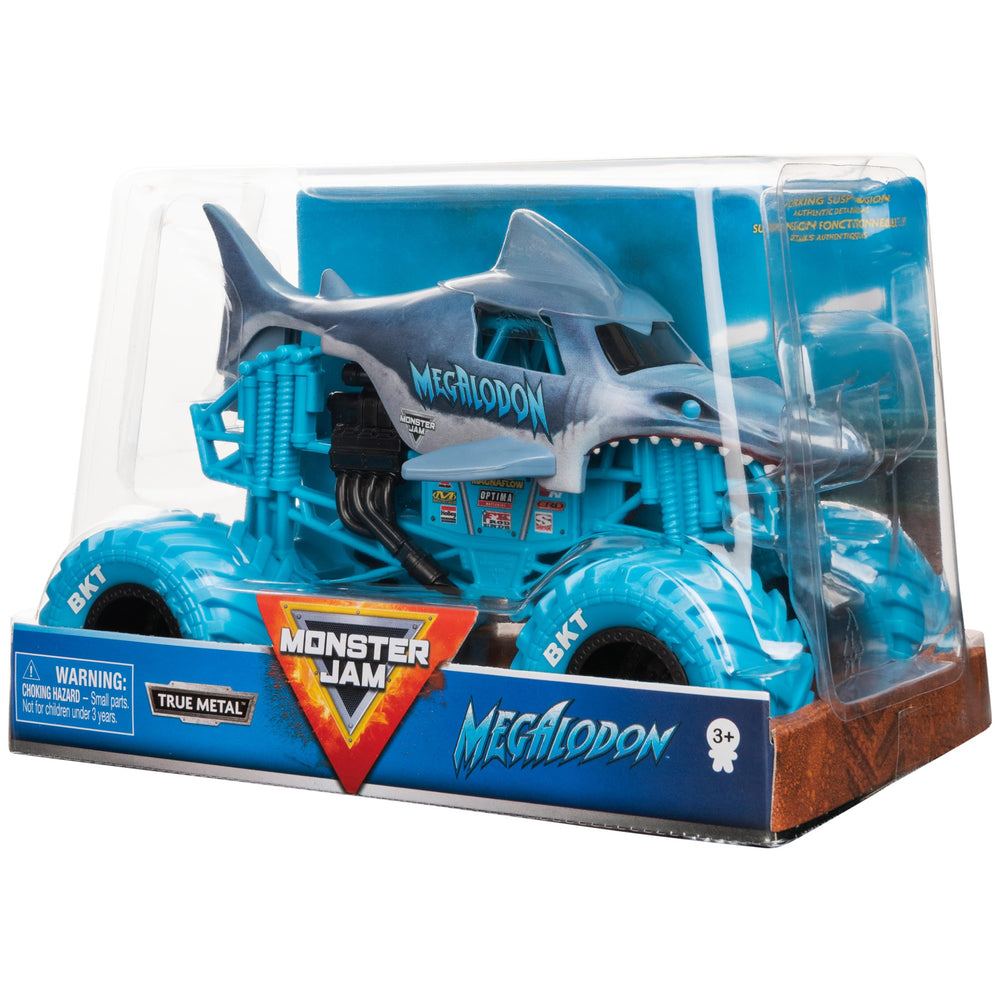 Collectible Monster Jam Megalodon for fans to expand their display.