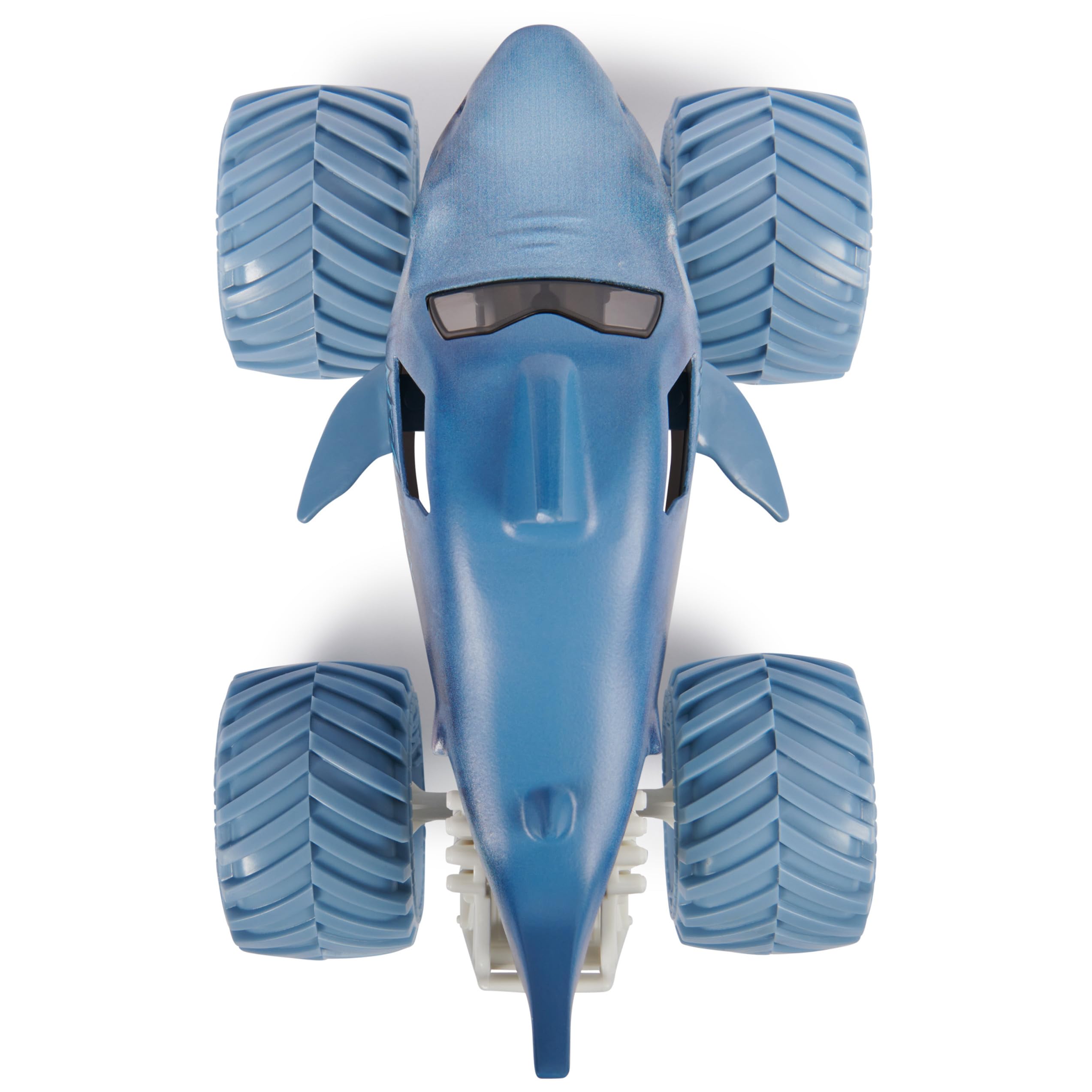 Monster Jam Megalodon graphics details highlight authentic branding for eye catching display.