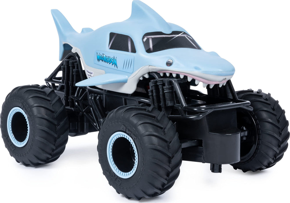 Monster Jam Megalodon RC truck packaging box featuring official branding