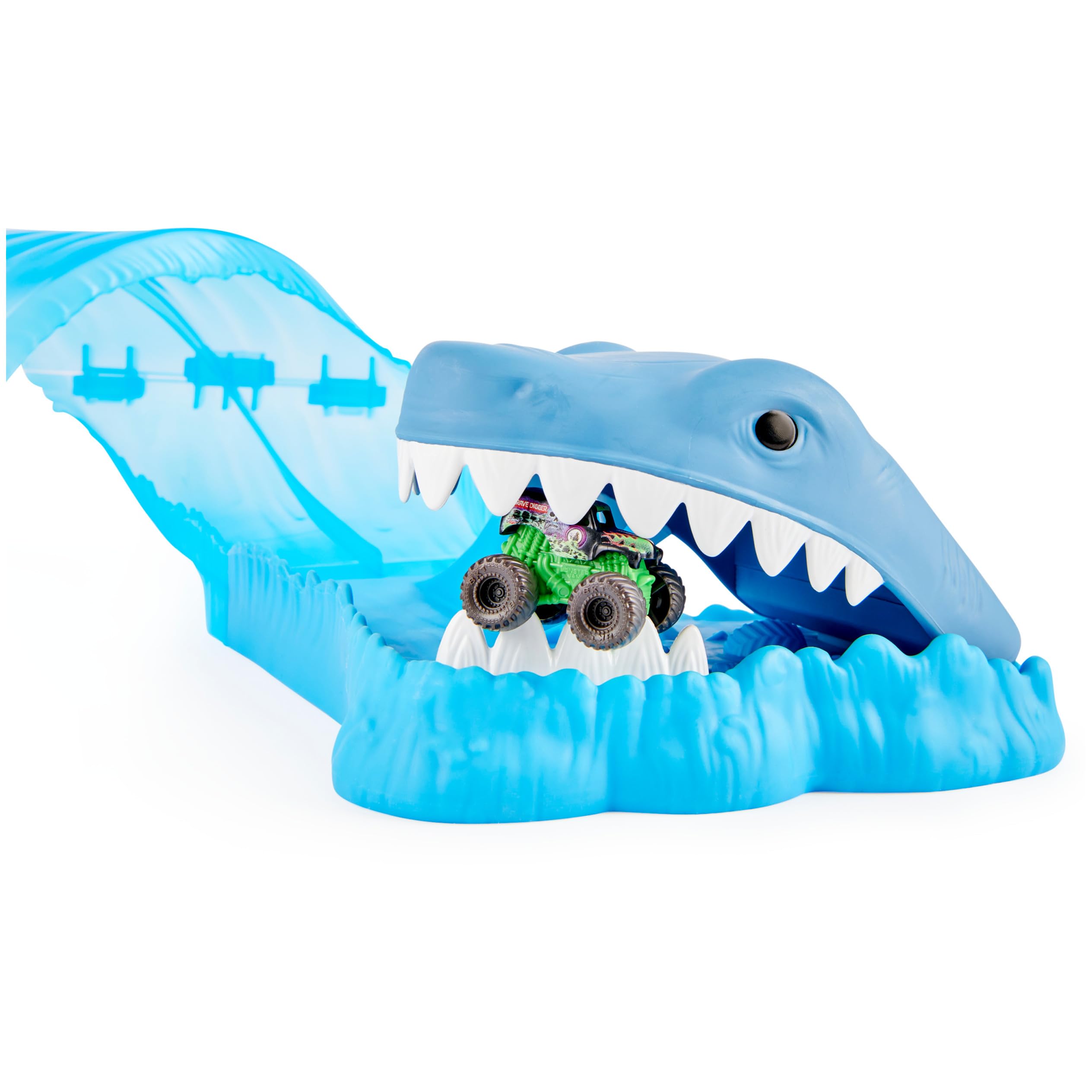 Monster Jam Megalodon wave piece creates exciting curves for dynamic stunts