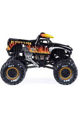 Monster Jam MNJ VHC 1to24 El Toro Loco demonstrates the working suspension in action.