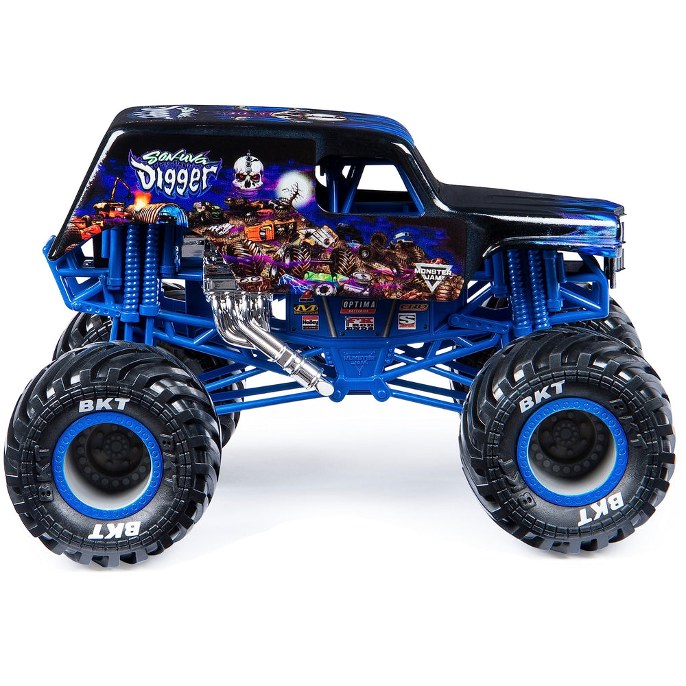 Monster Jam MNJ VHC 1to24 Son Uva Digger GML side view highlights detailing