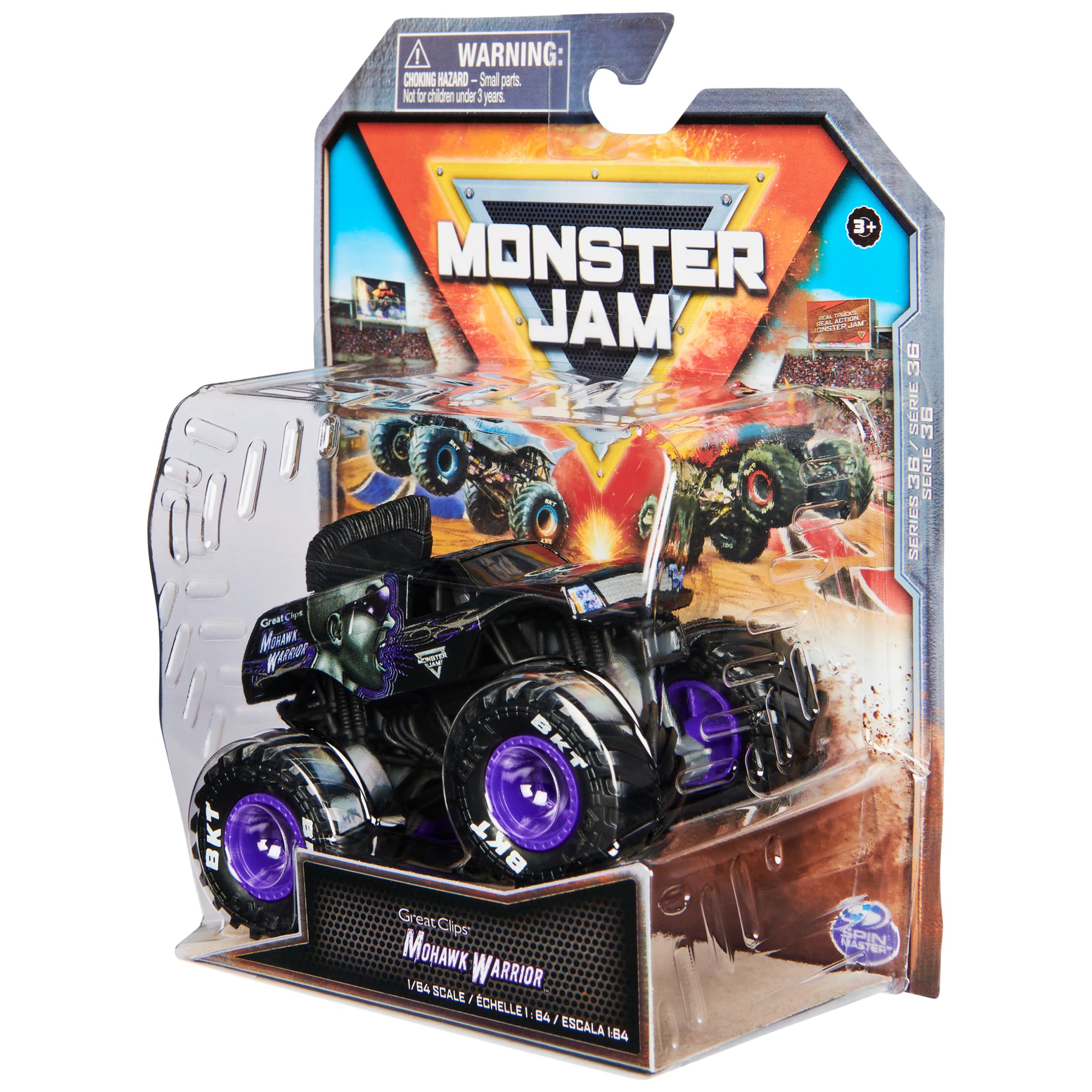 Monster Jam Mohawk Warrior 1:64 scale gift for kids aged 3 and up