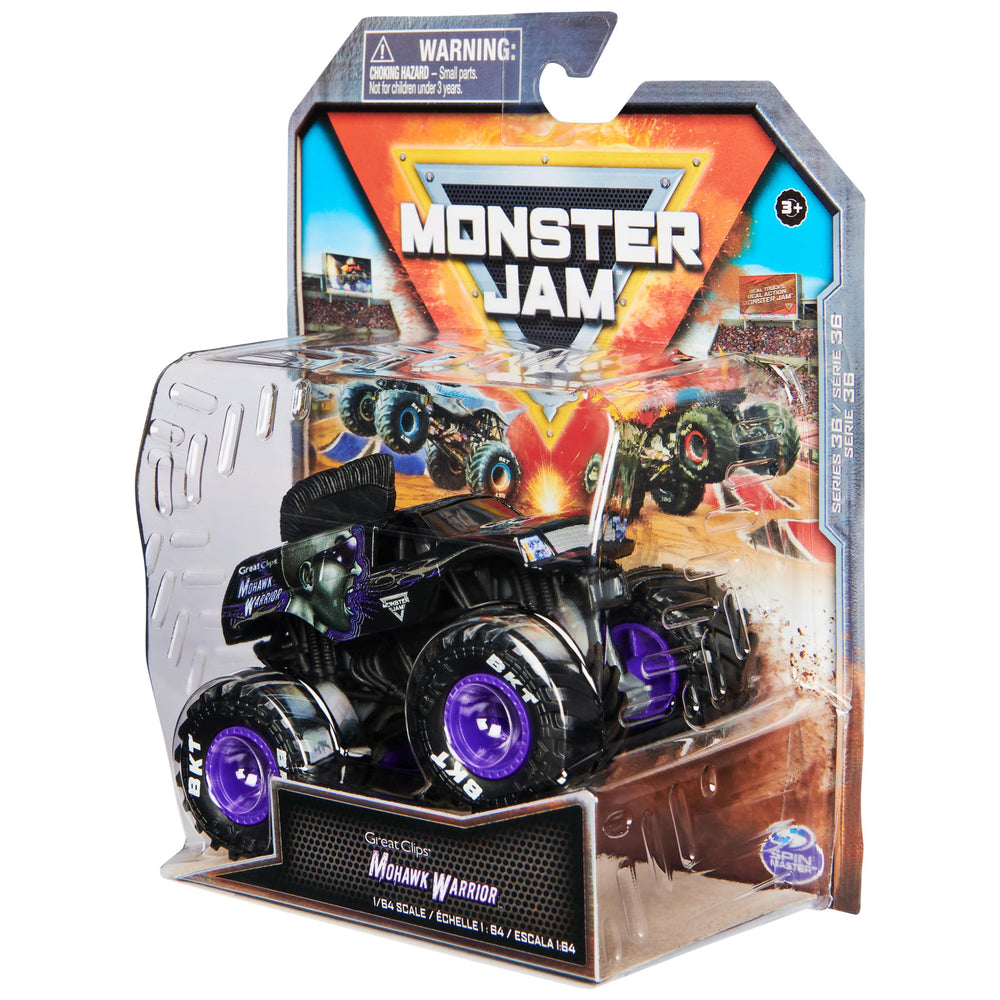 Monster Jam Mohawk Warrior 1:64 scale gift for kids aged 3 and up