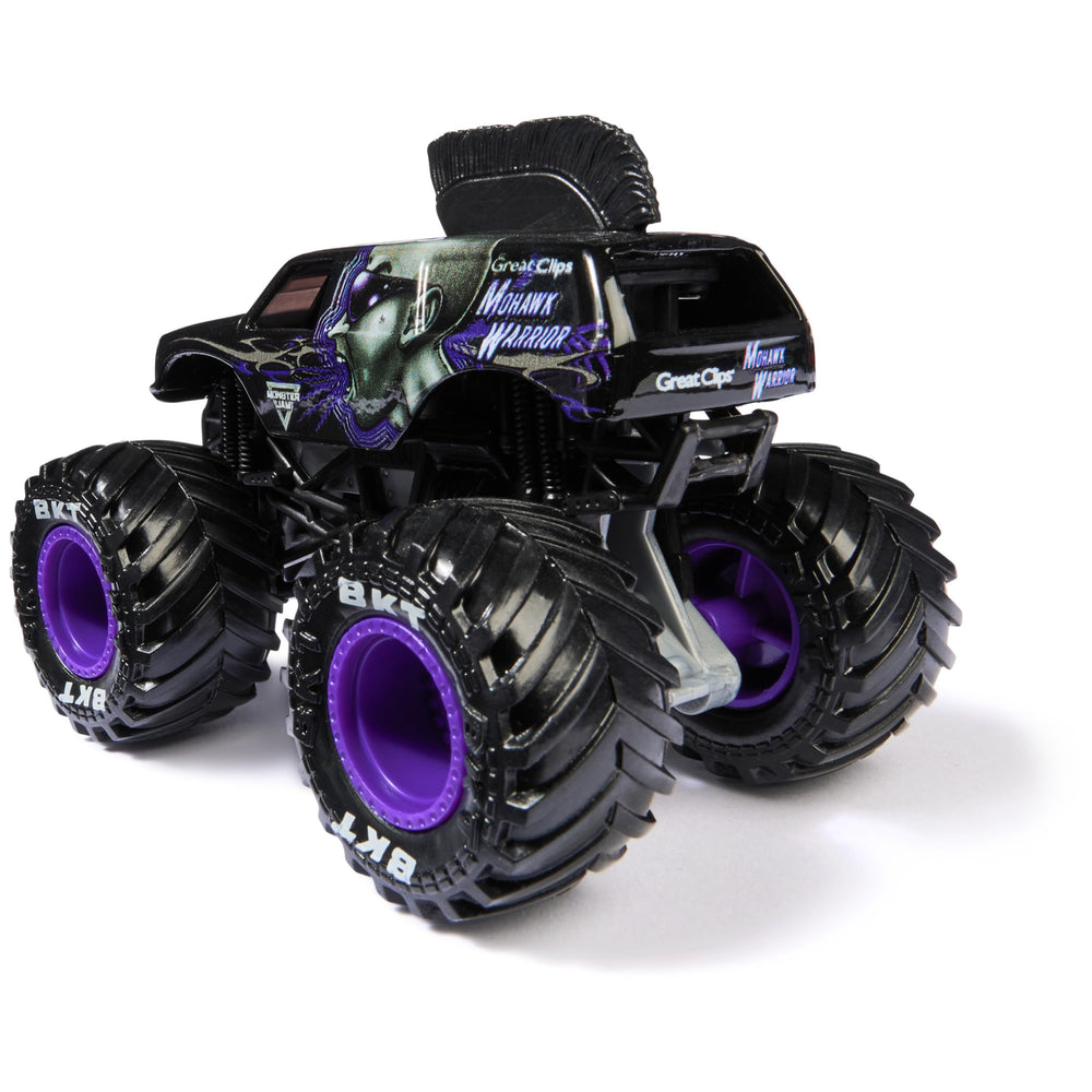 Monster Jam Mohawk Warrior 1:64 truck QR poster code shows collector poster
