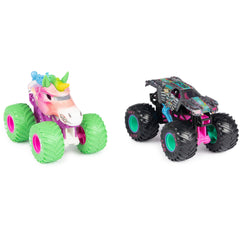 Monster Jam Neon face-off scene for pairing play