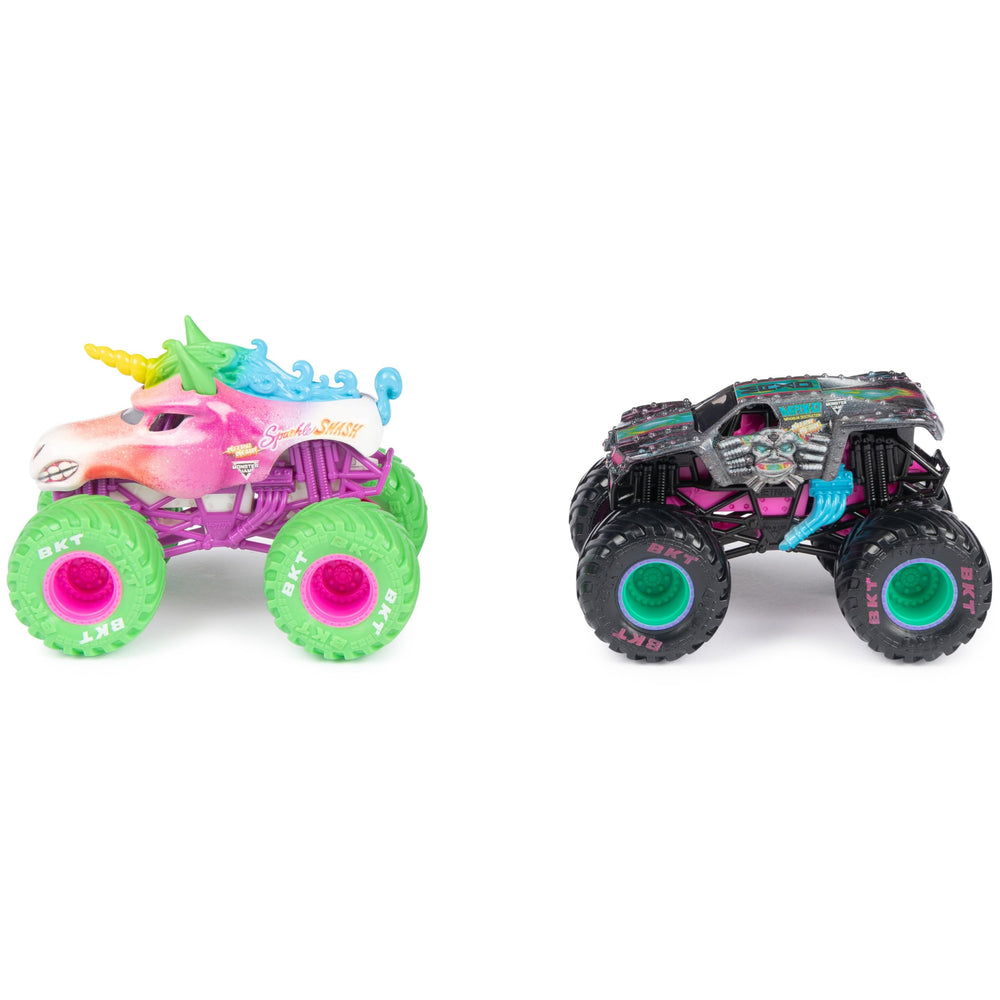 Monster Jam Neon playset ready duo in action