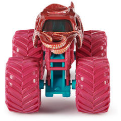 Monster Jam Octon8er 1:64 rear angle reveals chassis detail and stability