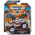 Monster Jam official 1:64 scale die-cast truck with authentic graphics for hands-on play.