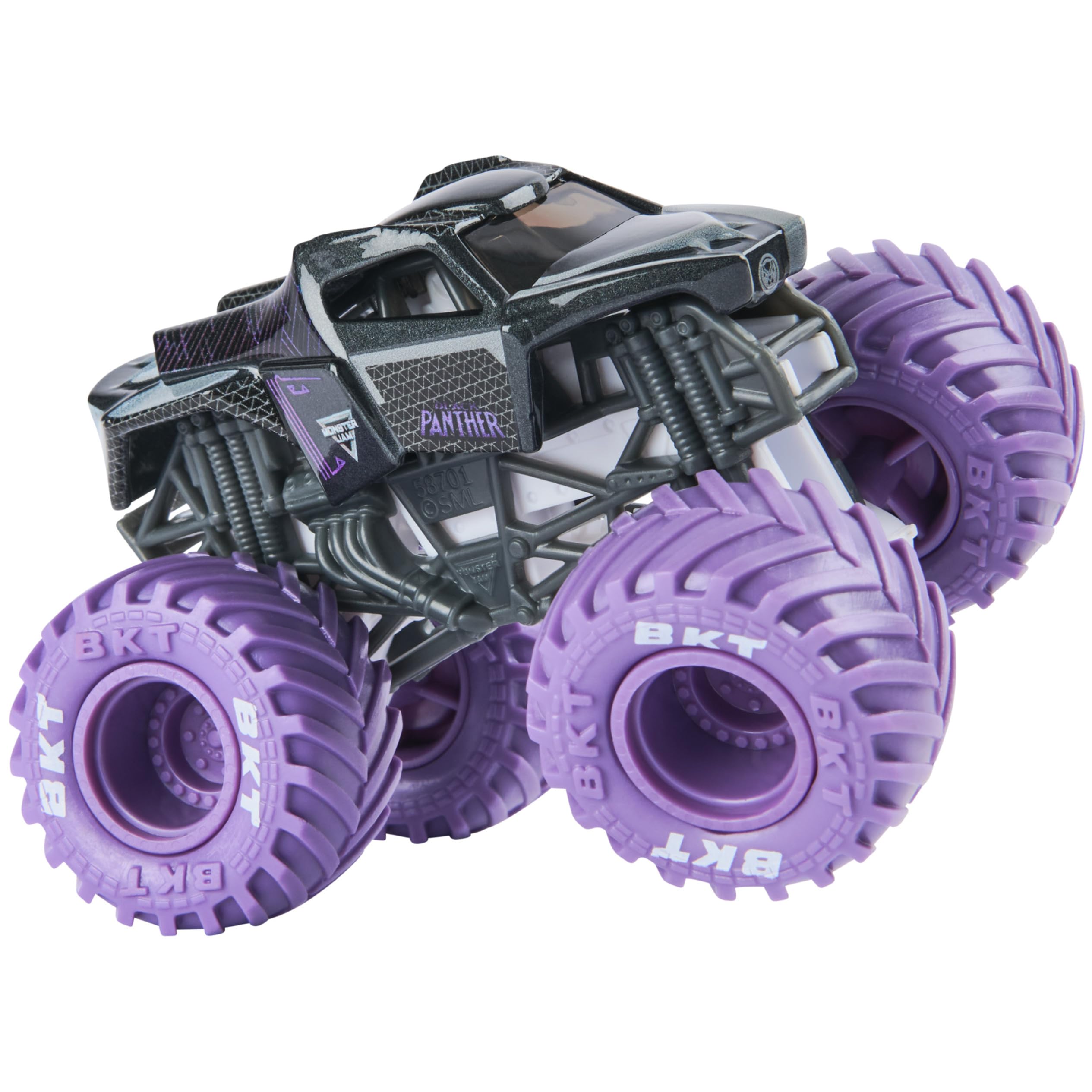 Official Marvel Monster Jam 2-Pack showcases heroic bodies for dynamic races.
