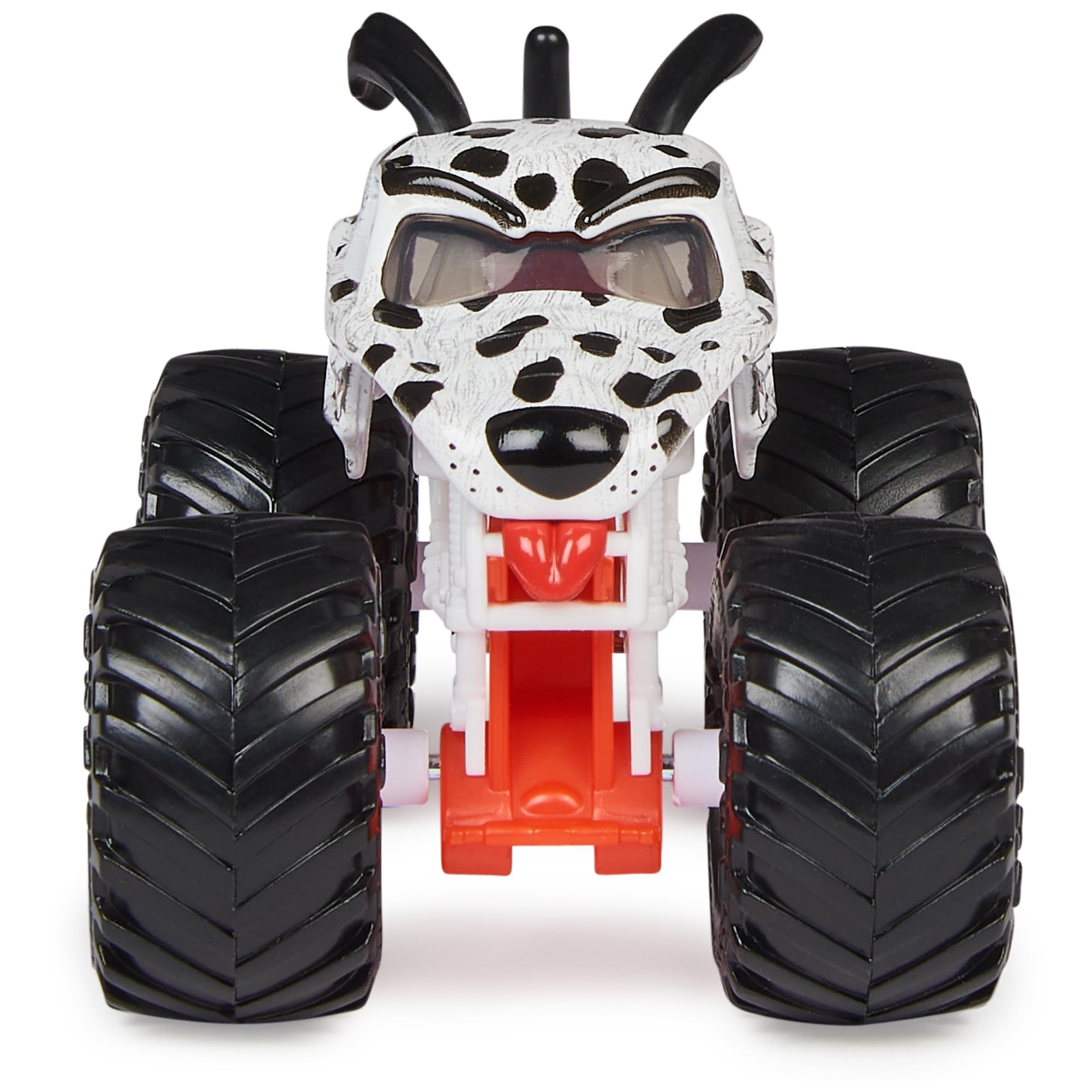 Monster Jam official BKT tires provide a durable look for imaginative stunts.