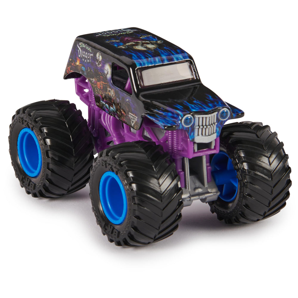 Monster Jam packaging QR code poster lets you view the collector artwork.