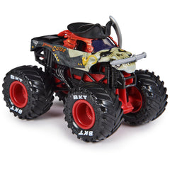Monster Jam Pirates Curse 1:64-scale truck rear view showing detailed finish.