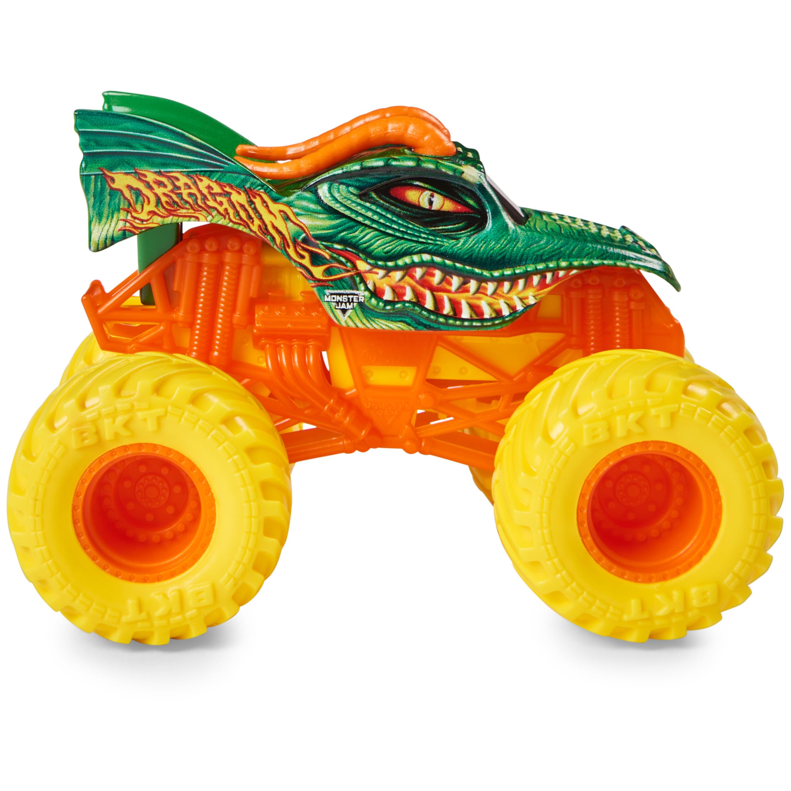 Monster Jam Pirates Curse vs Megalodon 1:64 scale trucks for creative play