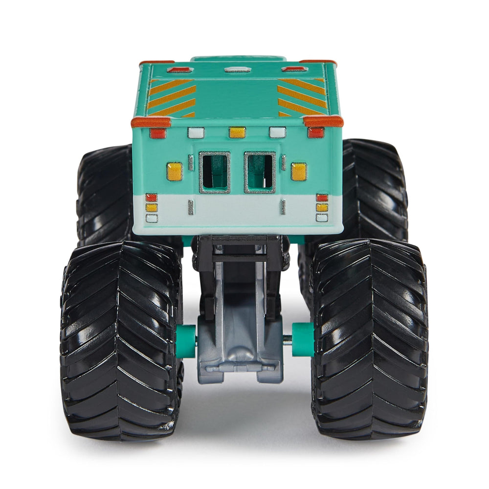 Monster Jam Ranger Rescue packaging shows QR code for exclusive posters.