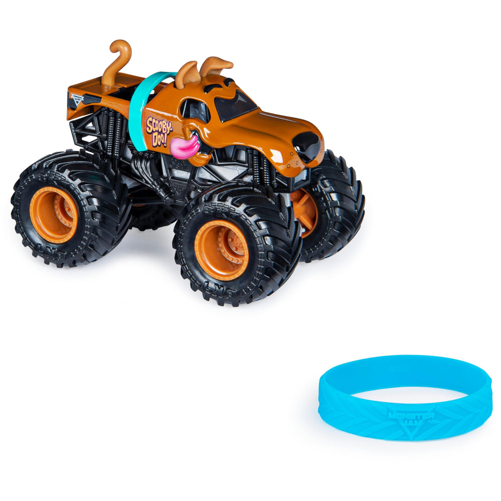 Monster Jam Ruff Crowd series die-cast with chrome accents and authentic styling