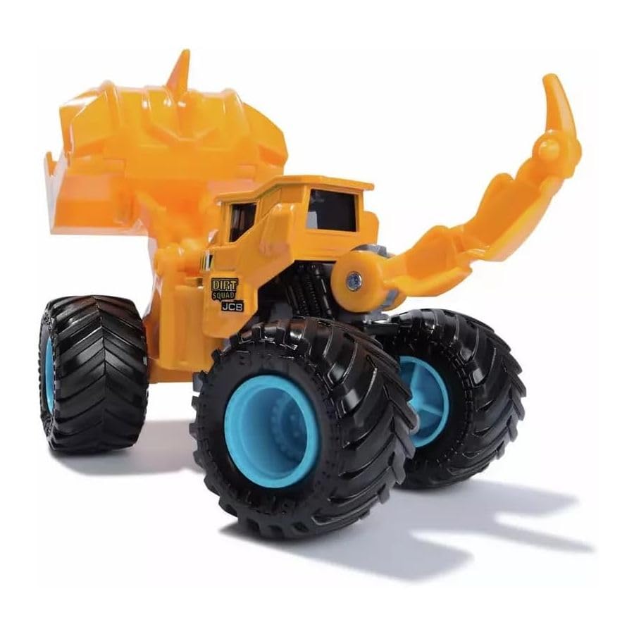 Monster Jam Scoopz rear detail emphasizes authentic branding and durability