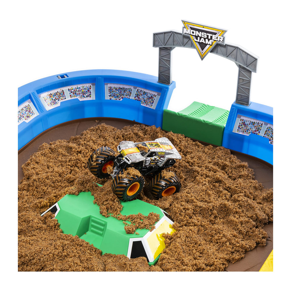 Shipping container mold provides modular terrain options.