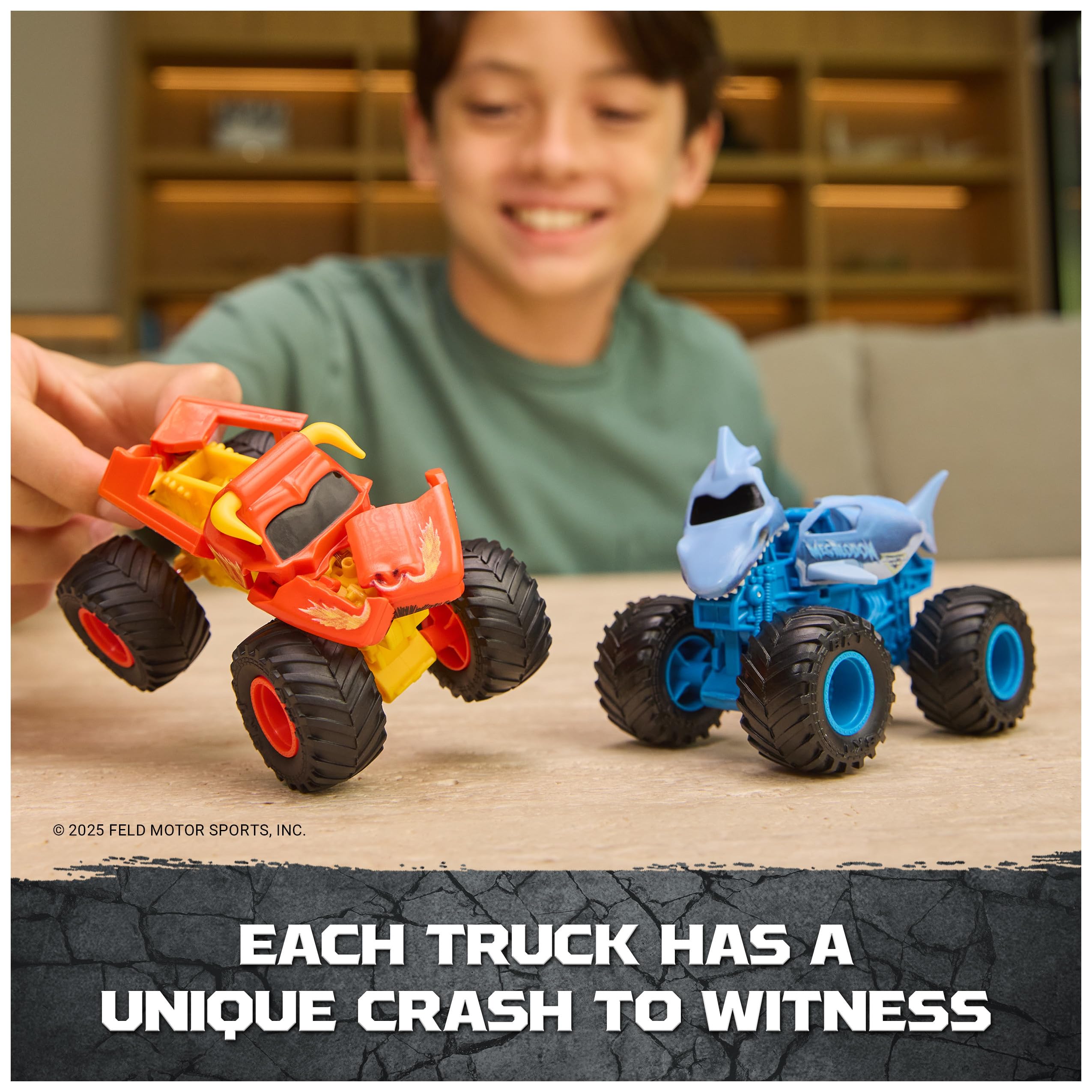 Monster Jam 1:64 scale detail for authentic arena vibes