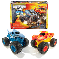 Monster Jam Megalodon truck with crash action for play-set battles