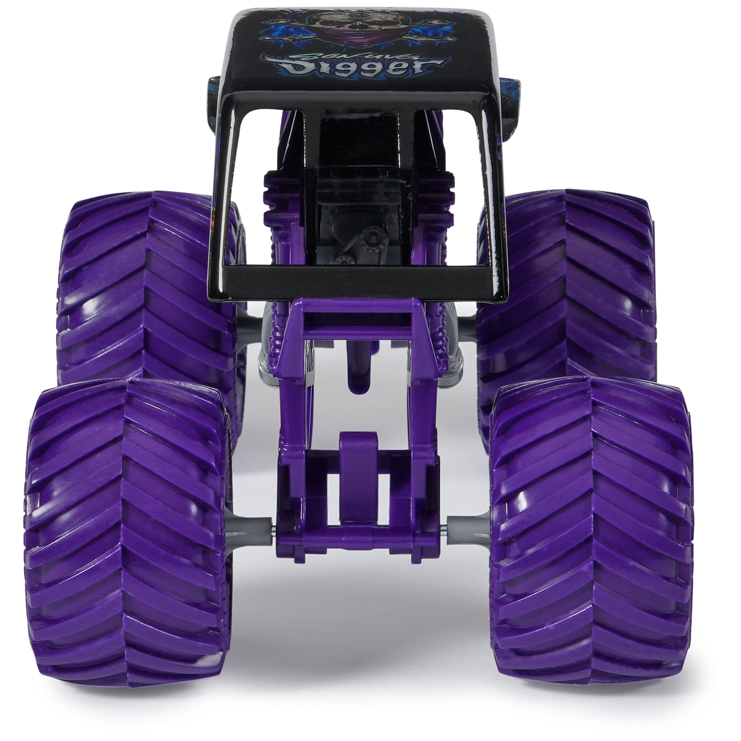 Monster Jam Son-uva Digger 1:24 graphics detail with sharp edges and finish.