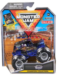 Monster Jam Son-Uva Digger 1:64 truck with collectible card for display