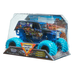 Ideal gift setup for young fans to start their Monster Jam collection.