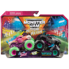 Monster Jam Sparkle Smash Neon front view for imaginative play