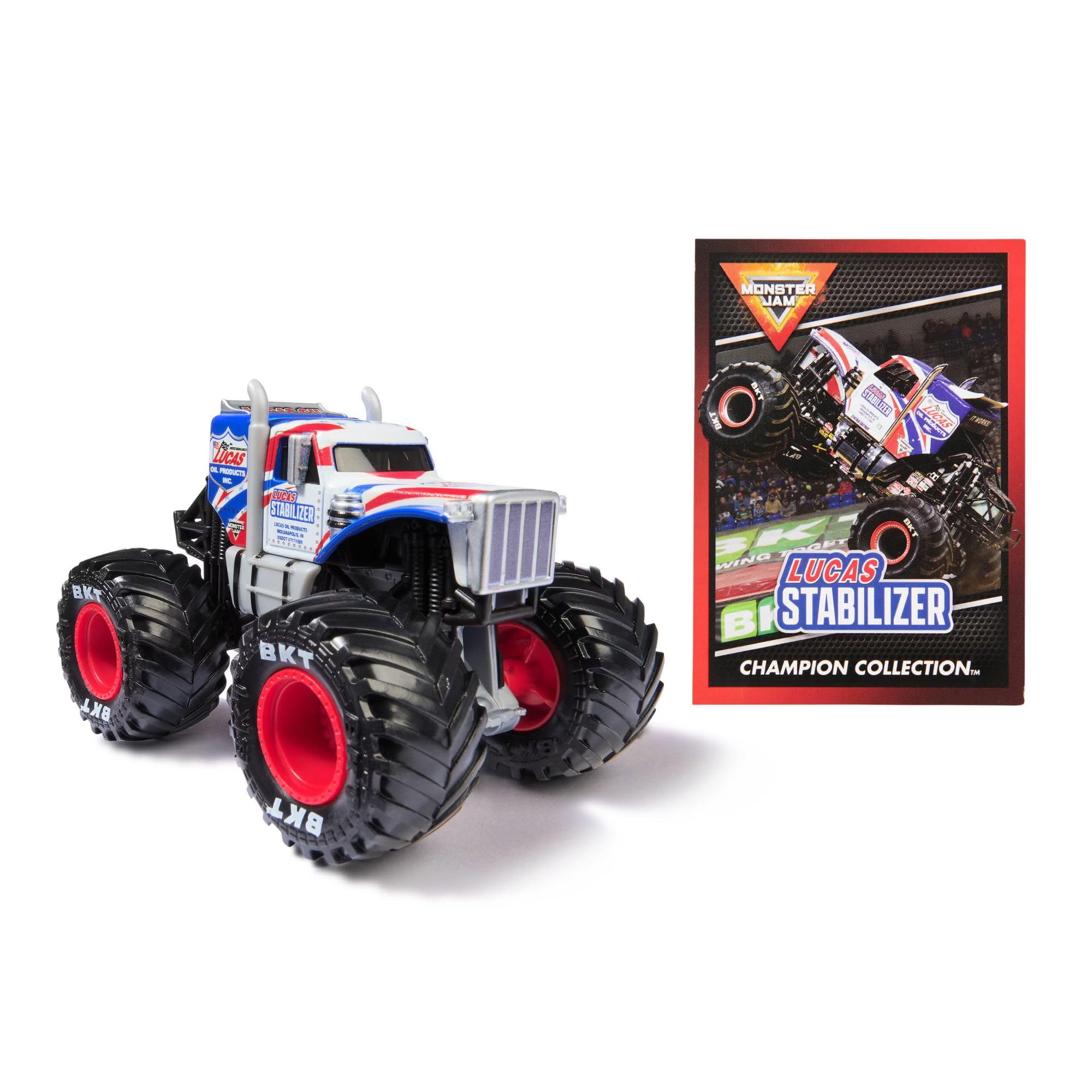 Monster Jam Son-Uva Digger 1:64 truck with authentic details for display.