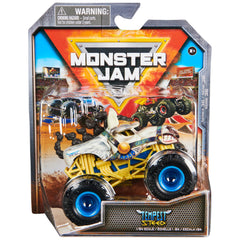 Monster Jam Tempest Steed 1:64 front view with bold graphics and ready-to-race stance
