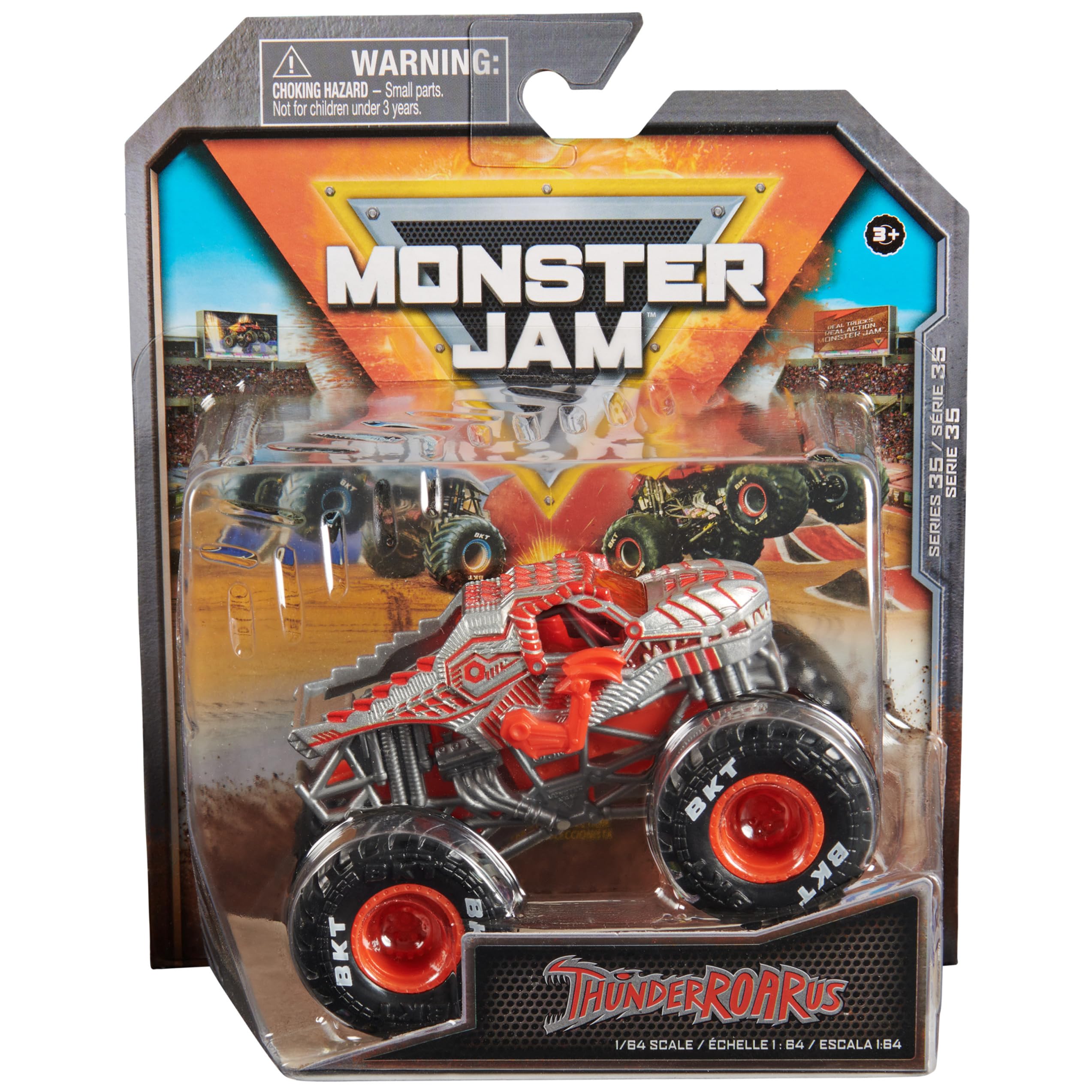 Monster Jam ThunderROARus 164-scale truck with authentic design for immersive play.