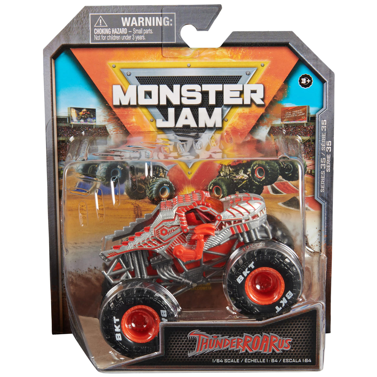 Monster Jam ThunderROARus 164-scale truck with authentic design for immersive play.